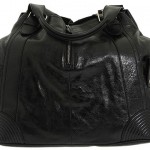 Alexander McQueen large Faithful Hobo black nero leather