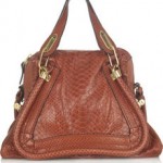 chloe-python-paraty-bag-front Chloé Python Paraty bag in brick red