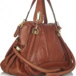 chloe-python-paraty-bag-side Chloé Python Paraty bag in brick red