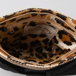 Greta Satin Bow Clutch by Felix Rey interior