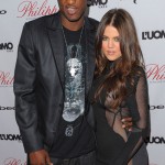 Khloe Kardashian Lamar Odom Philippe Restaurant West Hollywood grand opening Fendi Vintage Leather Baguette