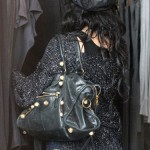 Vanessa Hudgens totes a new bag - the Balenciaga Giant City with gold hardware