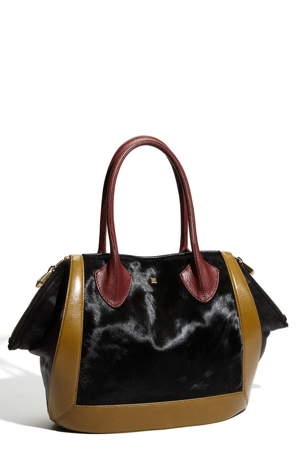 Colorblock luxe: Pour La Victoire &#39;Bordeaux&#39; Medium Tote - Handbag du Jour | Handbag du Jour ...